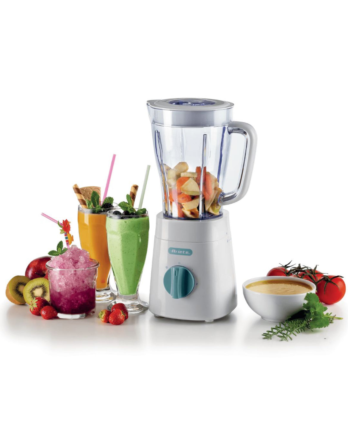 Breakfast
Frullatore Breakfast White & Aegean Teal
0576/04
500 w di potenza. 4 lame in acciaio inox. Funzione tritaghiaccio. Pratico e ideale per ogni angolo della cucina. Bianco & Celeste