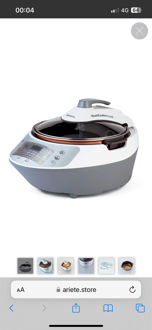 Multicooker Twist
2945/00
Unico elettrodomestico da 5L con diverse funzioni, maneggevole e facile da trasportare. 30 programmi preimpostati per creare diverse ricette. Dallo yogurt alle fritture.