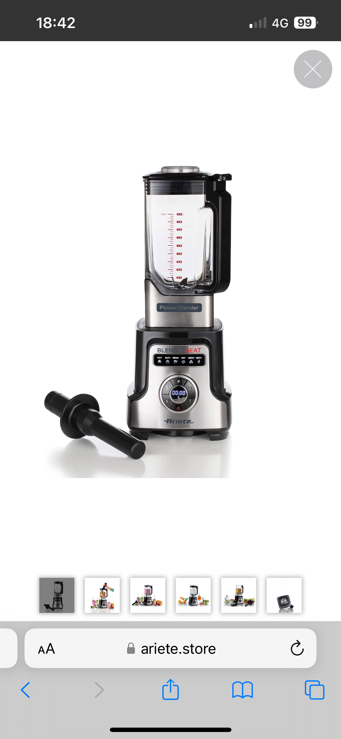 Blend & Heat
0578/00
Power blender multifunzione ad elevate performance in Acciaio Inox. Funzione Soup per frullare e scaldare contemporaneamente. 6 Lame Acciaio Inox e 10 Programmi preimpostati. Tazza da 2 Litri. Doppio sistema di sicurezza EK1