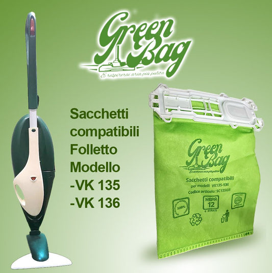 Sacchetti compatibili vk135/136